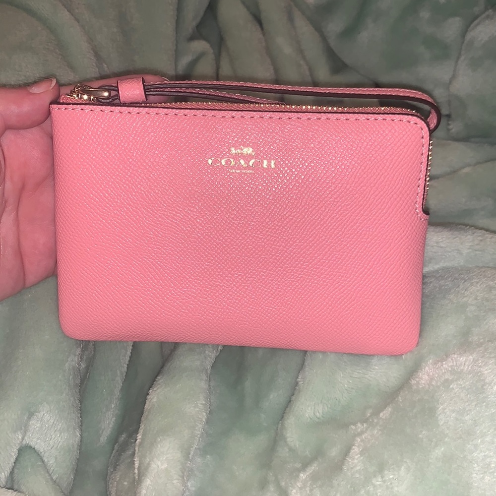 Pink Coach wristlet